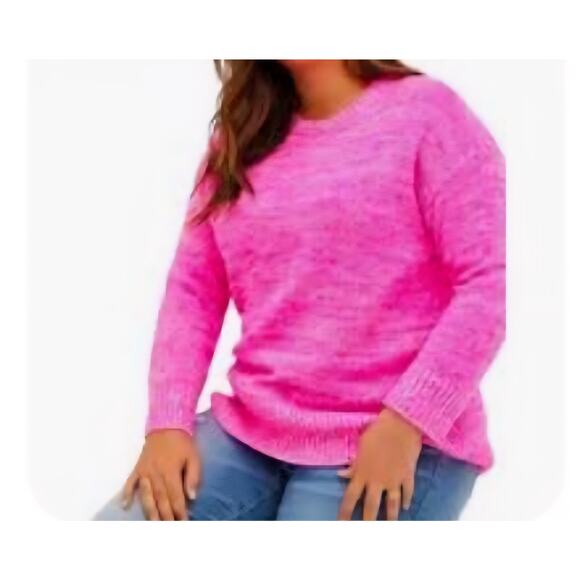 Torrid Neon Cozy Sweater XL Office Winter Ecelectic Grandpa Grandmacore Cozy - Picture 2 of 9